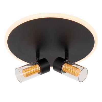 Lucide EVERINA - Flush ceiling light - Ø 30 cm - LED Dim. - CCT - 2200K/6500K - Black