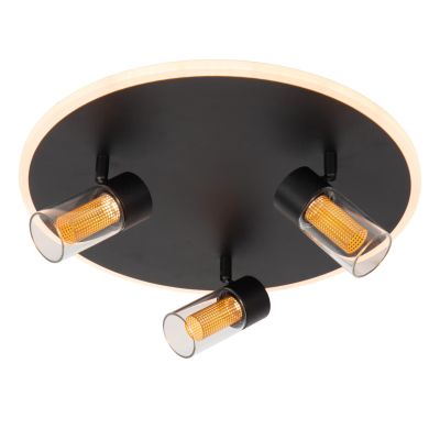 Lucide EVERINA - Flush ceiling light - Ø 40 cm - LED Dim. - CCT - 2200K/6500K - Black
