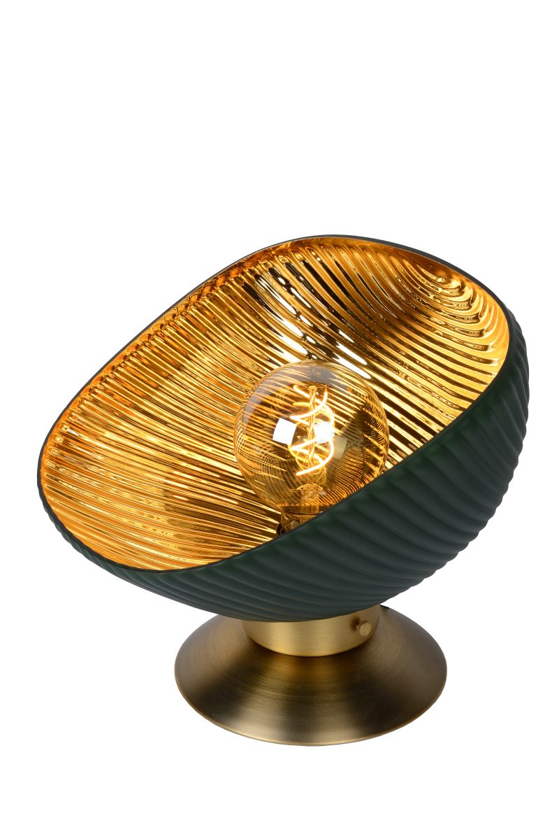 GOBLETT Lampe de Table E27/40W Green/Gold (03526/01/33)
