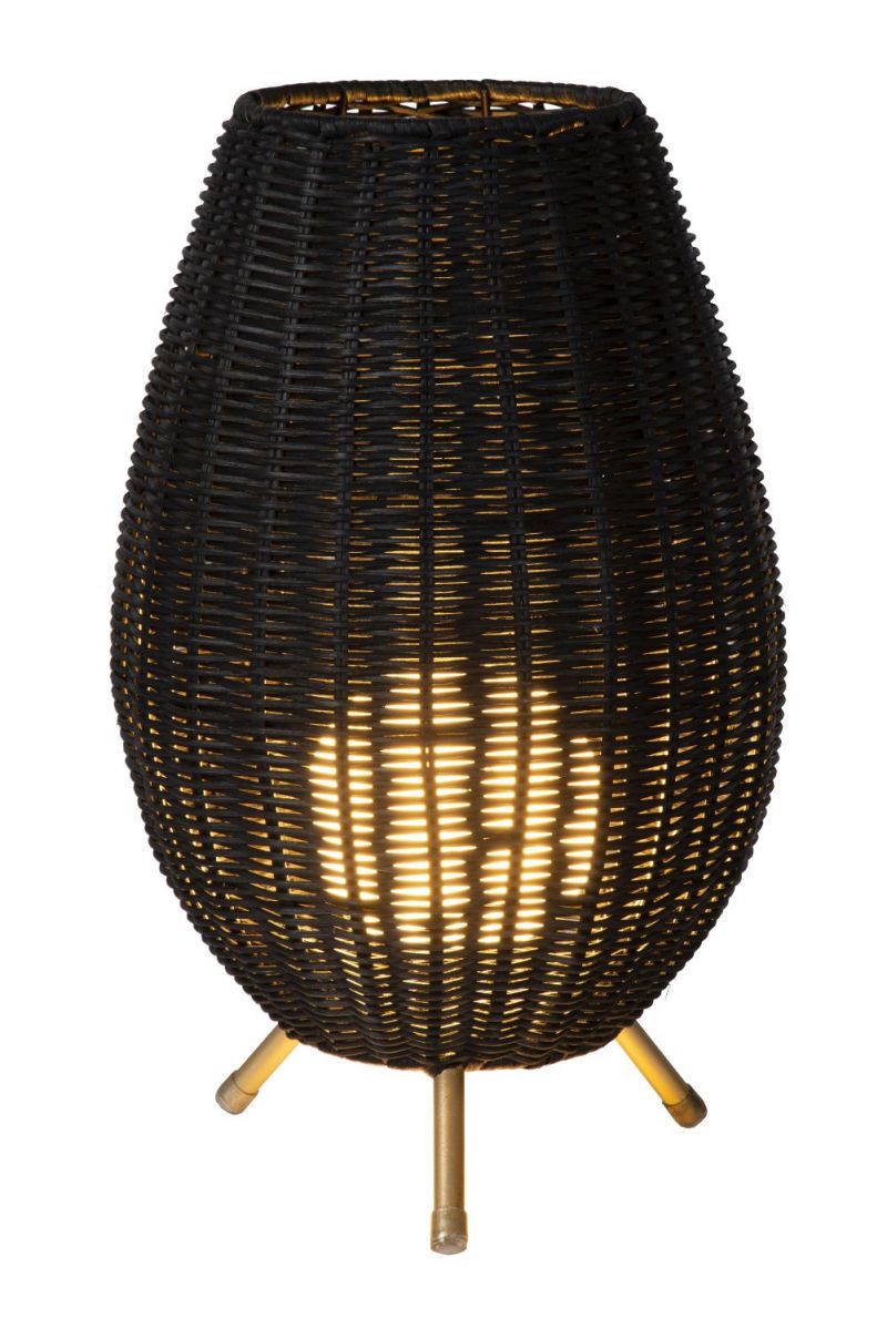 Lucide COLIN - Table lamp - D22 cm - 1xG9 - Black