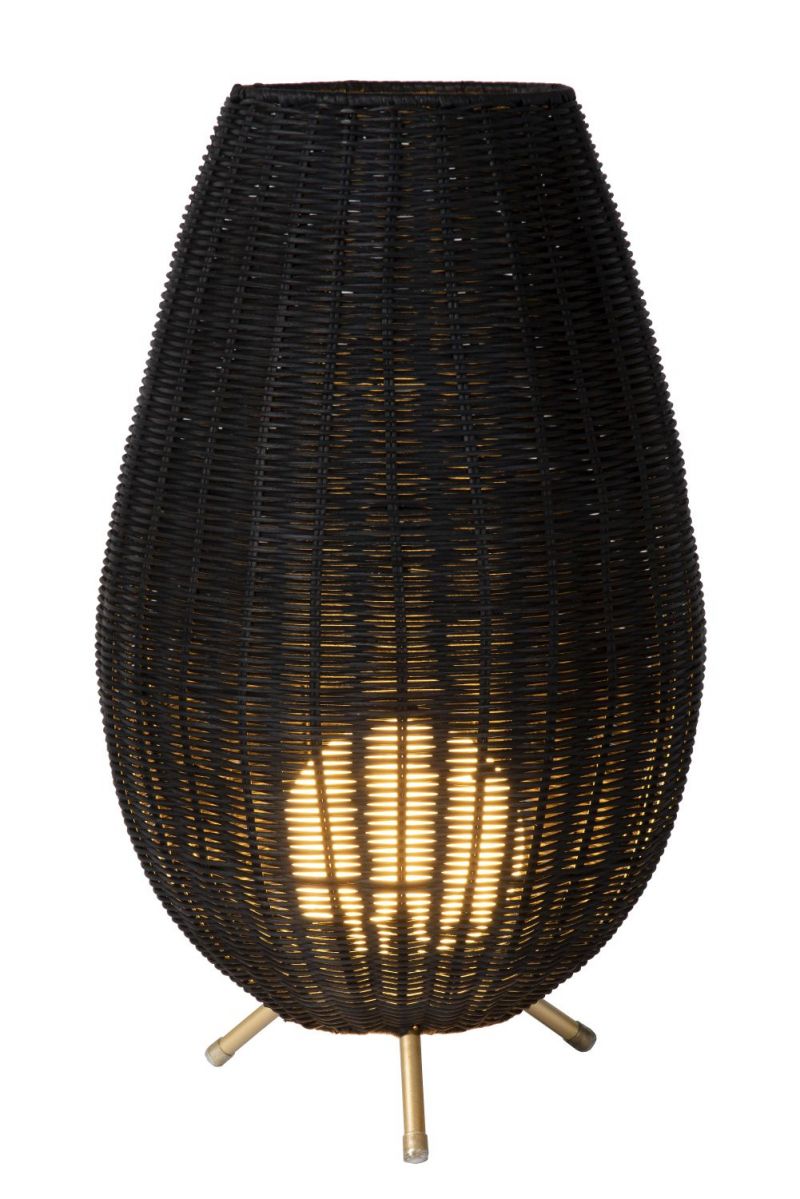 Lucide COLIN - Table lamp - D30 cm - 1xG9 - Black