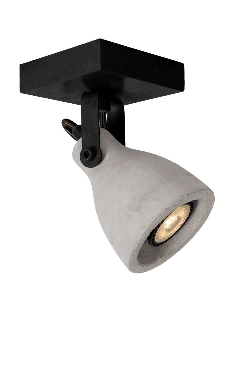CONCRI-LED - Stropné svietidlo - 1xGU10/5Wincl 320LM 3000K - čierna