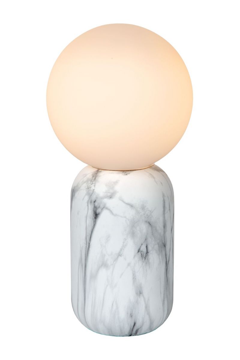 Lucide MARBOL - Table lamp - D15 cm - 1xE27 - White