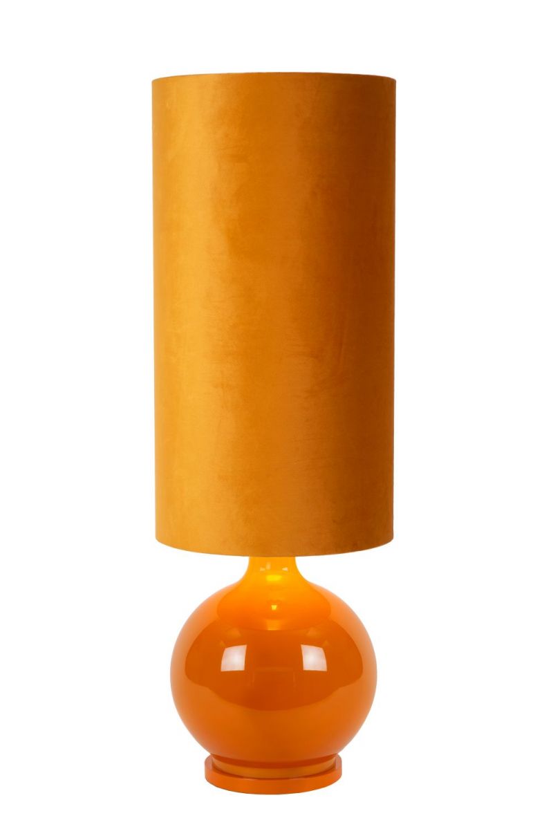 Lucide ESTERAD - Floor lamp - D34 cm - 1xE27 - Ocher Yellow (10719/81/44)