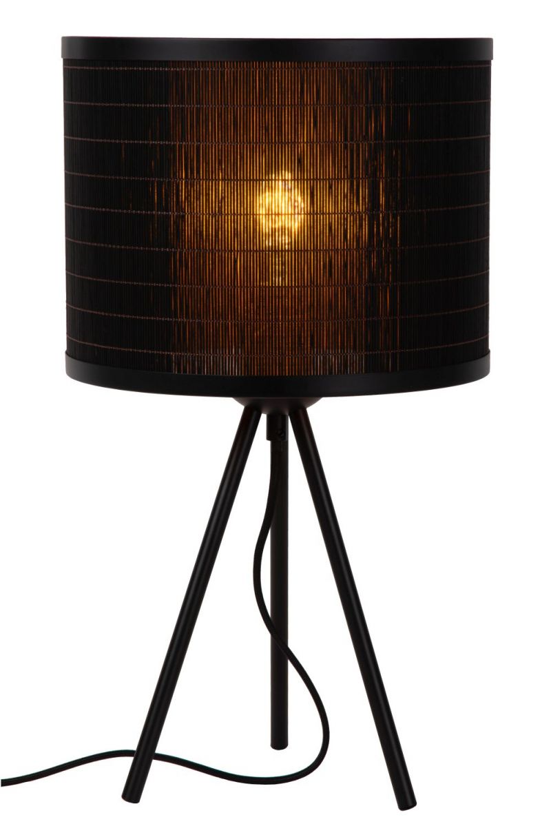 Lucide TAGALOG - Table lamp - D26 cm - 1xE27 - Black