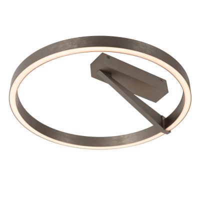 Lucide APPLAUSE - Flush ceiling light - Ø 40 cm - LED Dim. - CCT - 1x26W 2200K/4000K - Grey iron - Premium