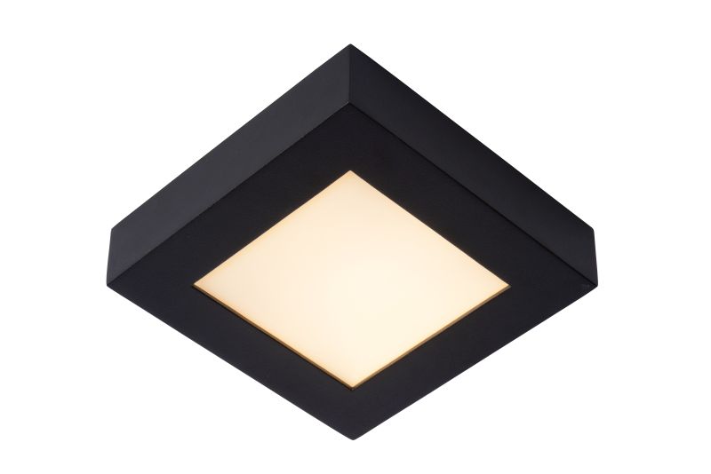BRICE-LED Ceiling L Dimmable 15W Square IP44 Black (28117/17/30)
