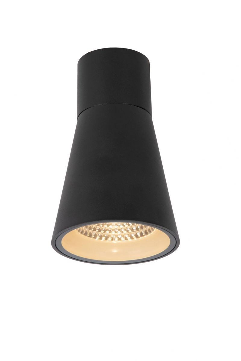 Lucide DERBY - Flush ceiling light Outdoor - LED - 1x9W 2700K - IP65 - Black