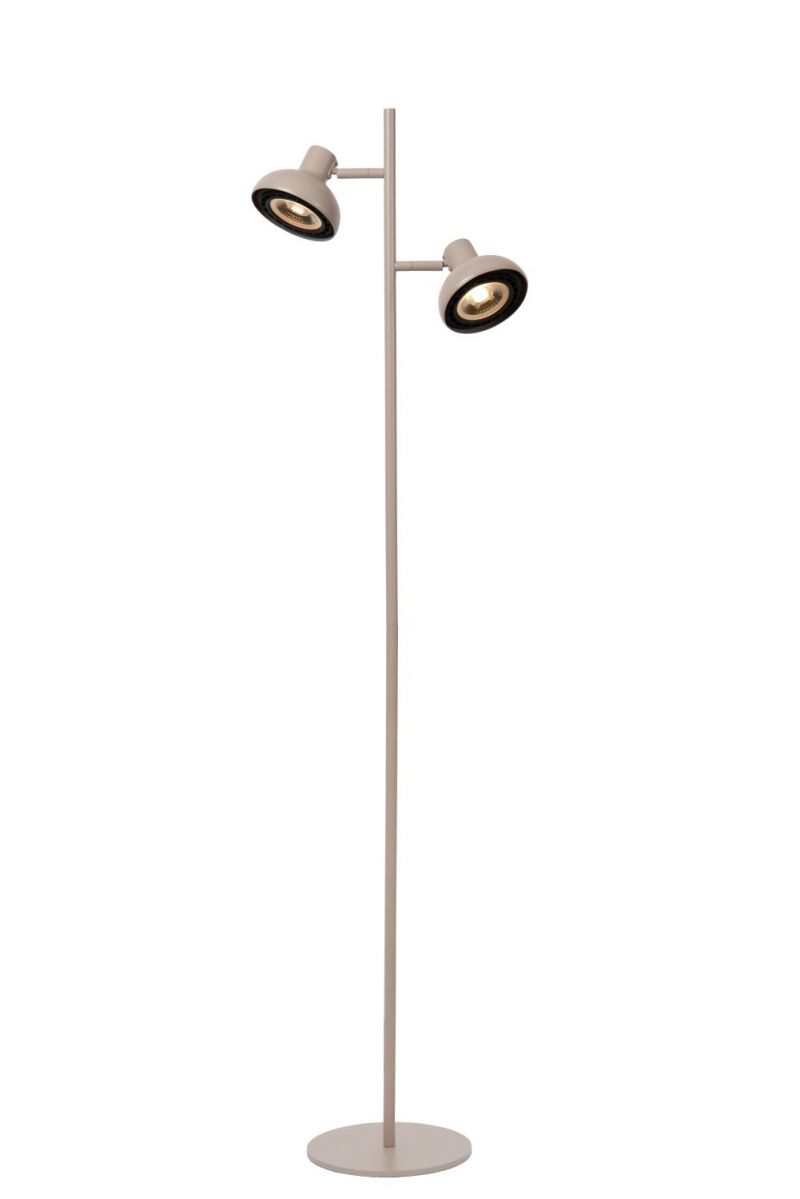 Lucide SENSAS - Floor lamp - 2xES111 - Cream (30797/02/38)