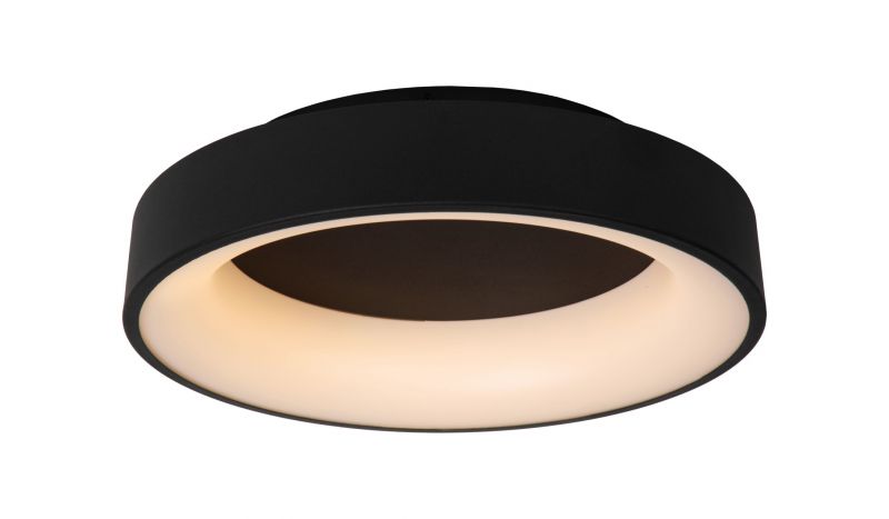 Lucide MIRAGE - Flush ceiling light - D45 cm - LED Dim. - 1x33W 2700K - Black