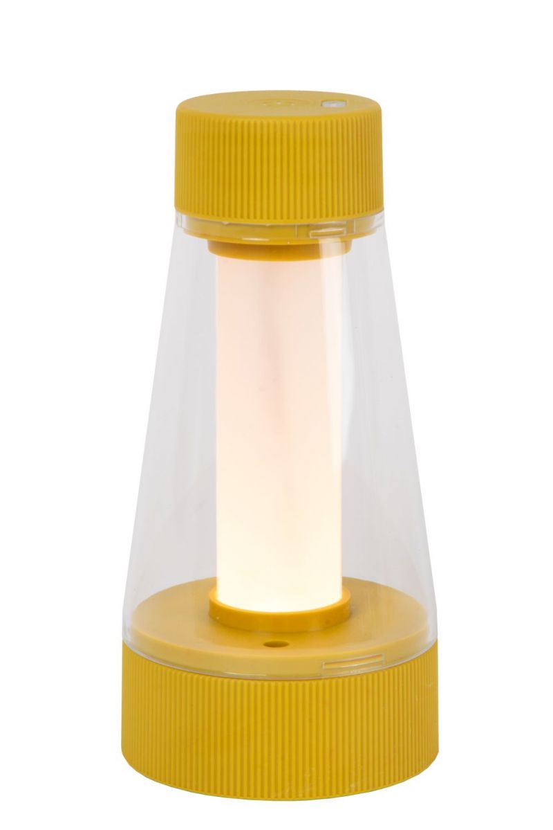 Lucide LORALI - Table lamp - LED Dim. - IP44 - 3 StepDim - Ocher Yellow