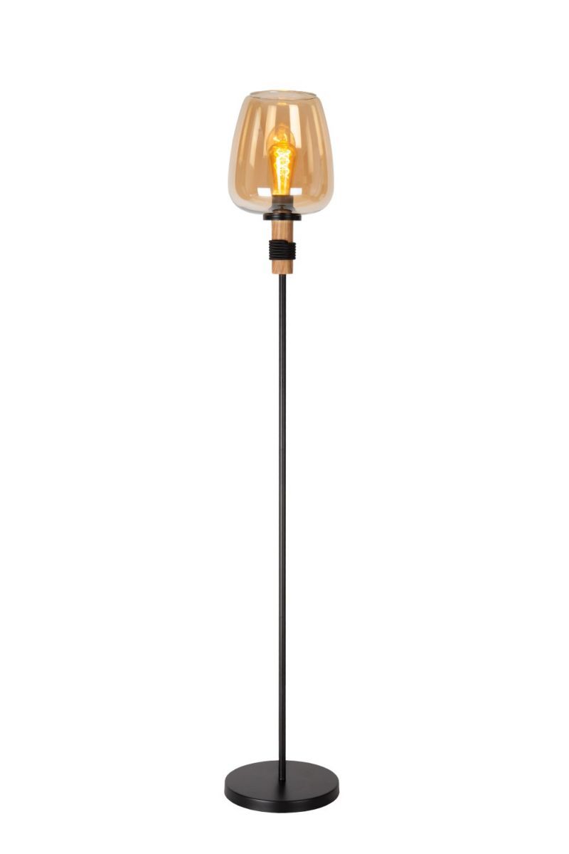 Lucide ILONA - Floor lamp - ? 34 cm - 1xE27 - Amber