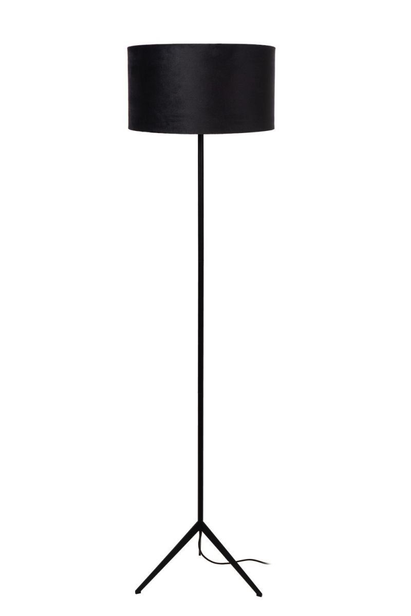 Lucide TONDO - Floor lamp - D38 cm - 1xE27 - Black