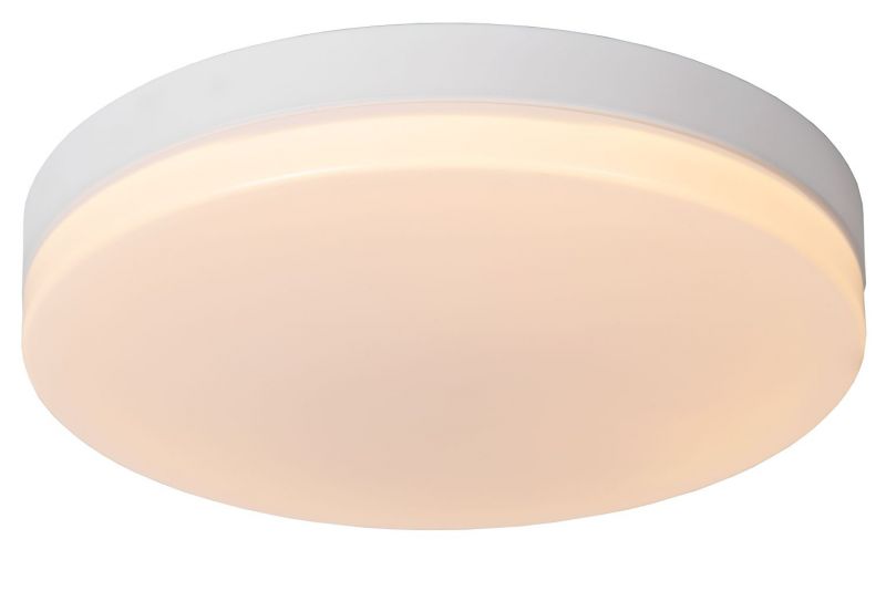 Lucide BISKIT - Flush ceiling light Bathroom - Ø40 cm - LED - 1x36W 2700K - IP44 - White