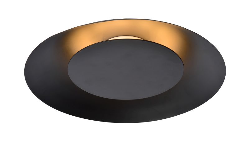 FOSKAL - Stropné svietidlo - LED 12W Ø34.5cm - čierna (79177/12/30)