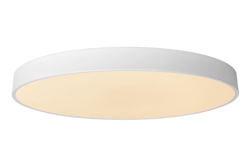 Lucide UNAR - Flush ceiling light - Ø60 cm - LED Dim. - 1x60W 2700K - 3 StepDim - White