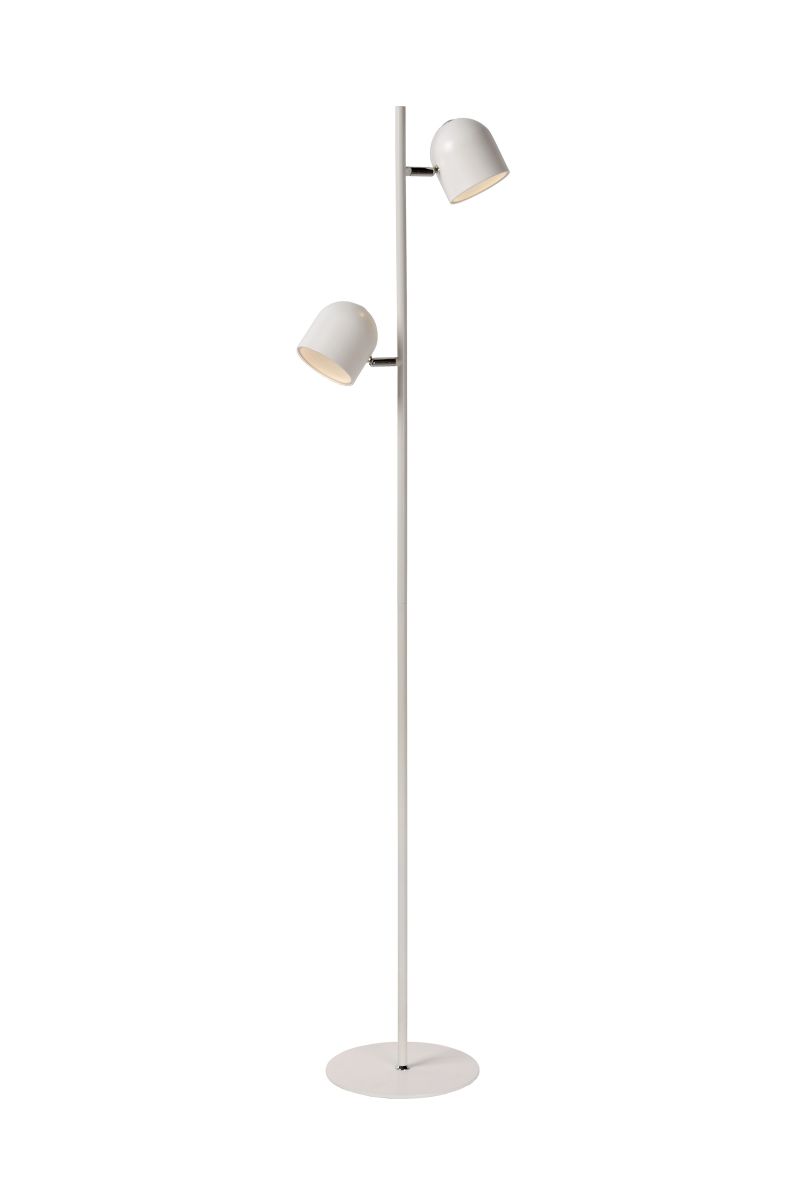 SKANSKA-LED - Stojaca lampa - 2x4W H140cm - Biela