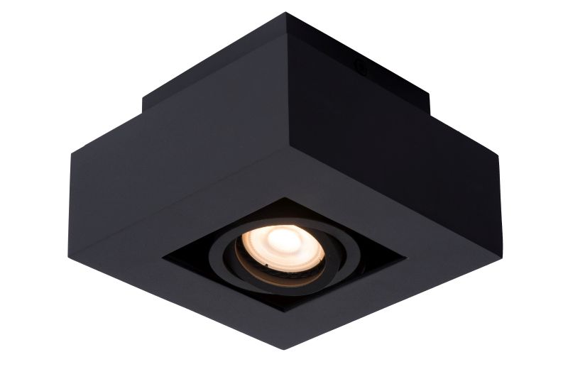 XIRAX - Stropné svietidlo - 1xGU10/5W LED  DTW  - Čierna - (old 09119/05/30) (09119/06/30)