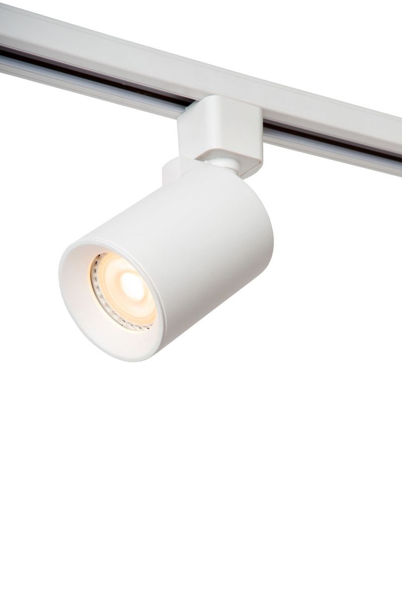 Lucide TRACK NIGEL Track spot - 1-circuit Track lighting system - 1xGU10 - White (Extension) (09951/01/31)