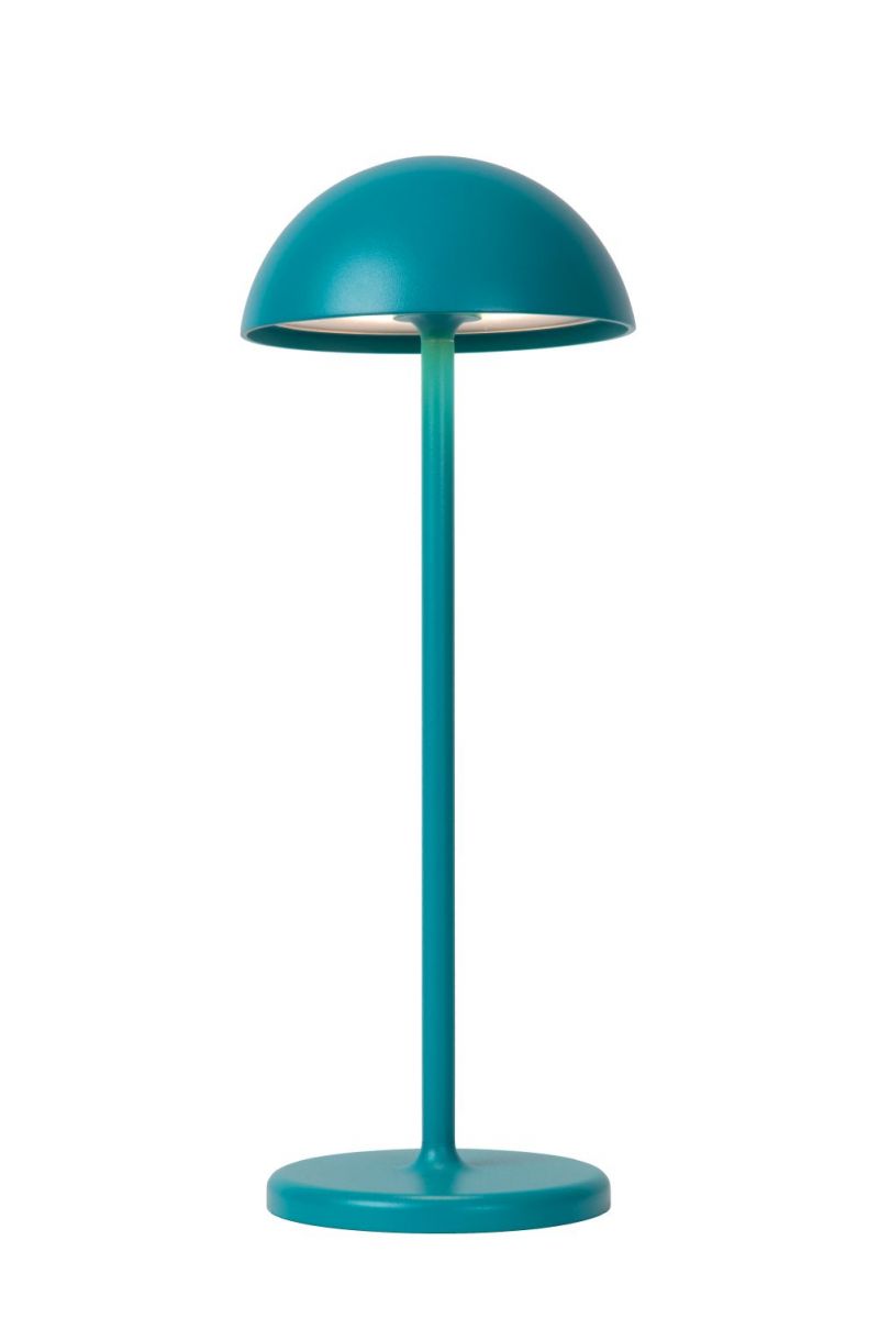 Lucide JOY - Rechargeable Table lamp Outdoor - Battery - D12 cm - LED Dim. - 1x1,5W 3000K - IP54 - Turquoise