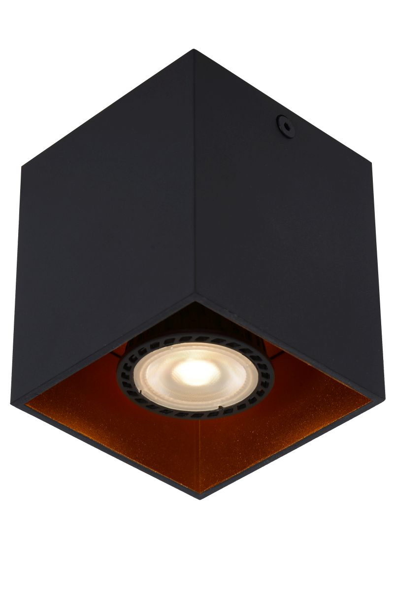 BIDO Ceiling spotlight Square 1xGU10/50W Black (22966/01/30)