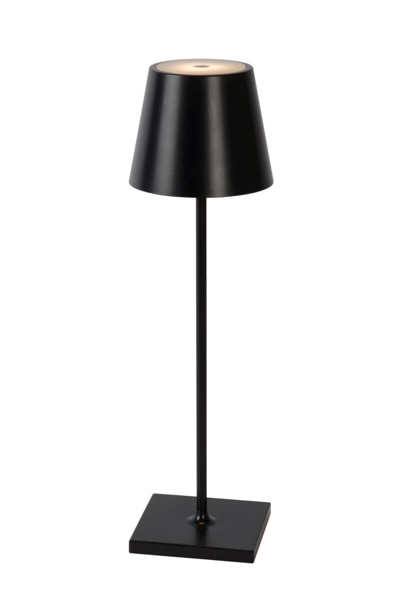 Lucide JUSTIN - Table lamp Outdoor - D11 cm - LED Dim. - 1x2,2W 3000K - IP54 - Black