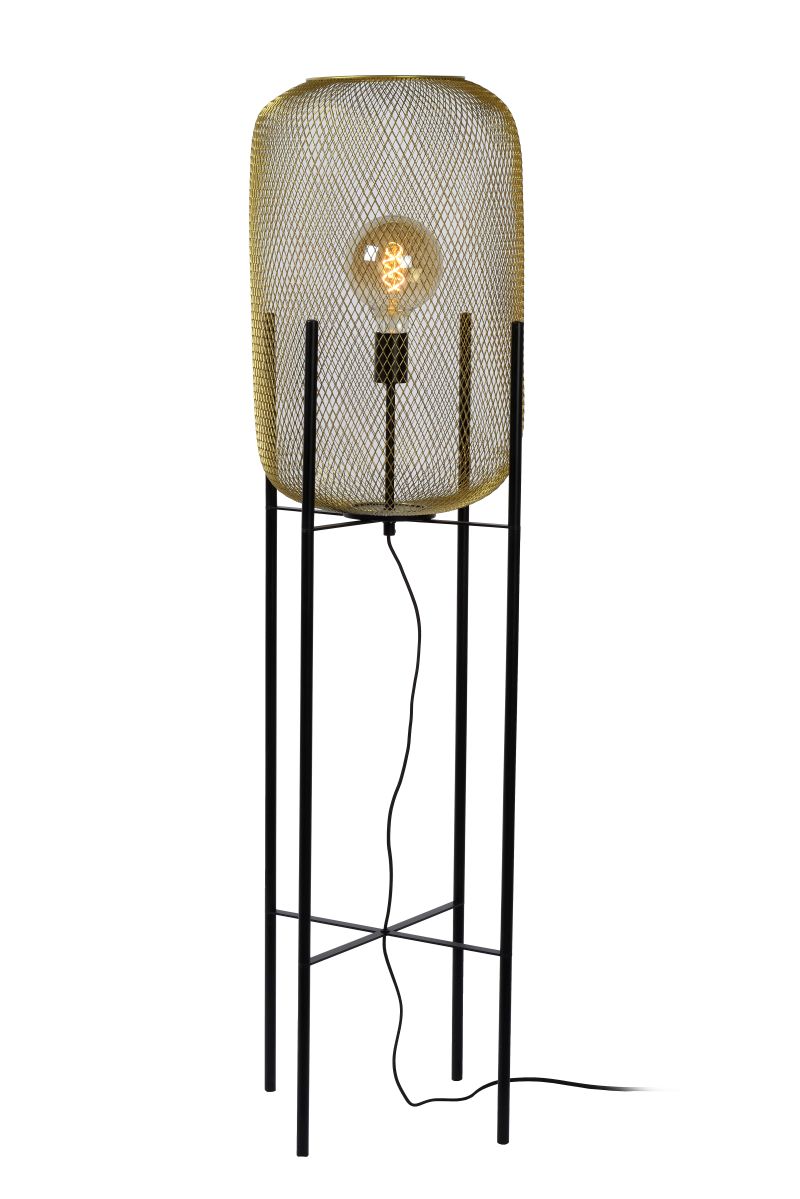 MESH - Floor lamp - Ø 35 cm - E27 - Satin Brass (45785/01/02)