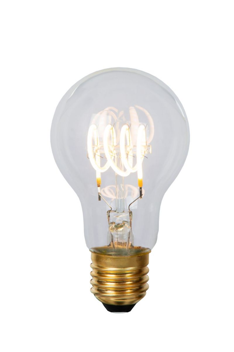 Lucide A60 - Filament bulb - D6 cm - LED Dim. - E27 - 1x5W 2700K - Transparant