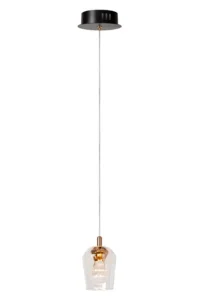 Lucide BERLIANE - Zu00e1vesnu00e9 svetlo - u00d8 12 cm - LED tlmenu00e9 - 1x4W 2700K - s vymeniteu013enu00fdm LED modulom - Transparant | Essential
