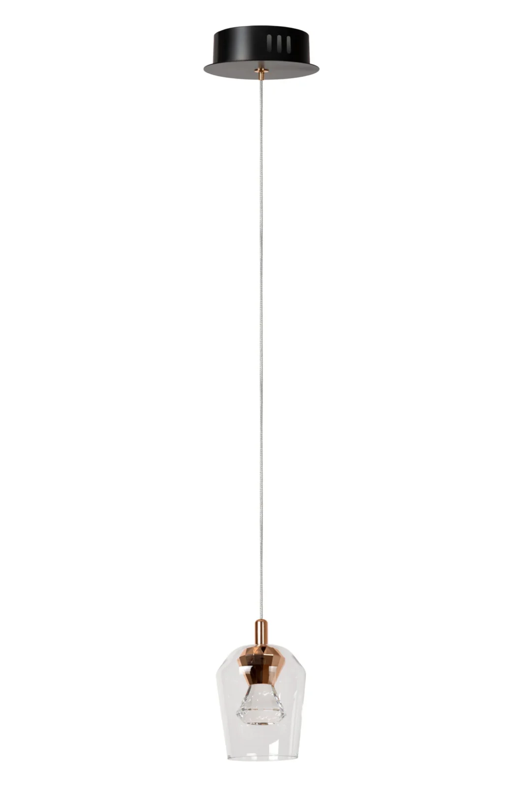 Lucide BERLIANE - Zu00e1vesnu00e9 svetlo - u00d8 12 cm - LED tlmenu00e9 - 1x4W 2700K - s vymeniteu013enu00fdm LED modulom - Transparant | Essential