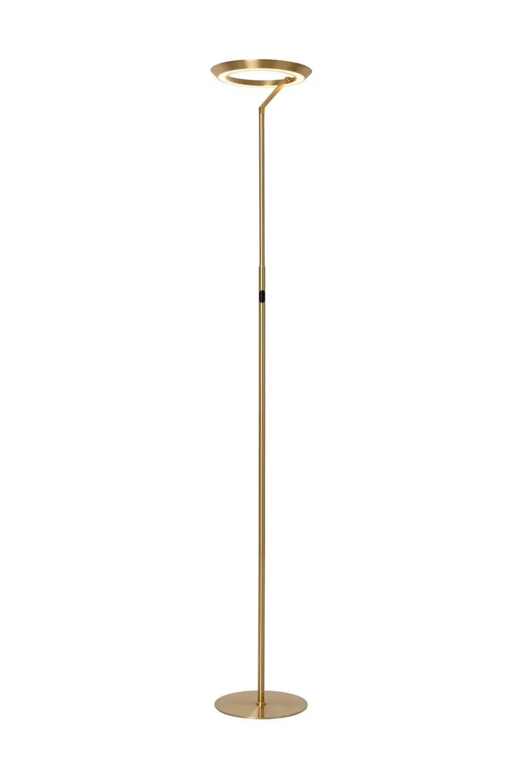Lucide CELESTE - Stojacia lampa - u00d8 28 cm - LED tlmenu00e1 - 1x21W 2700K - matnu00e1 zlatu00e1 / mosadznu00e1