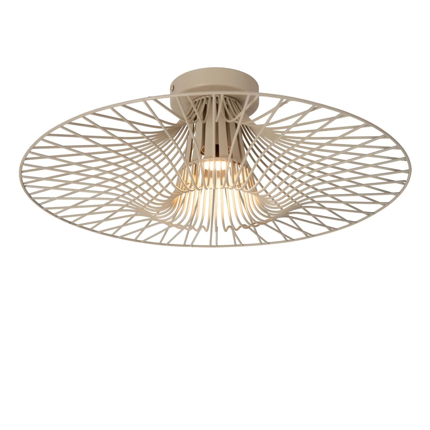 Lucide ELLIS - Zapustenu00e9 stropnu00e9 svetlo - u00d8 50 cm - 1xE27 - Taupe - Essential