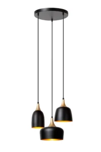 Lucide CHAYANNE - Zu00e1vesnu00e9 svetlo - u00d8 30 cm - 3xE14 - u010dierne