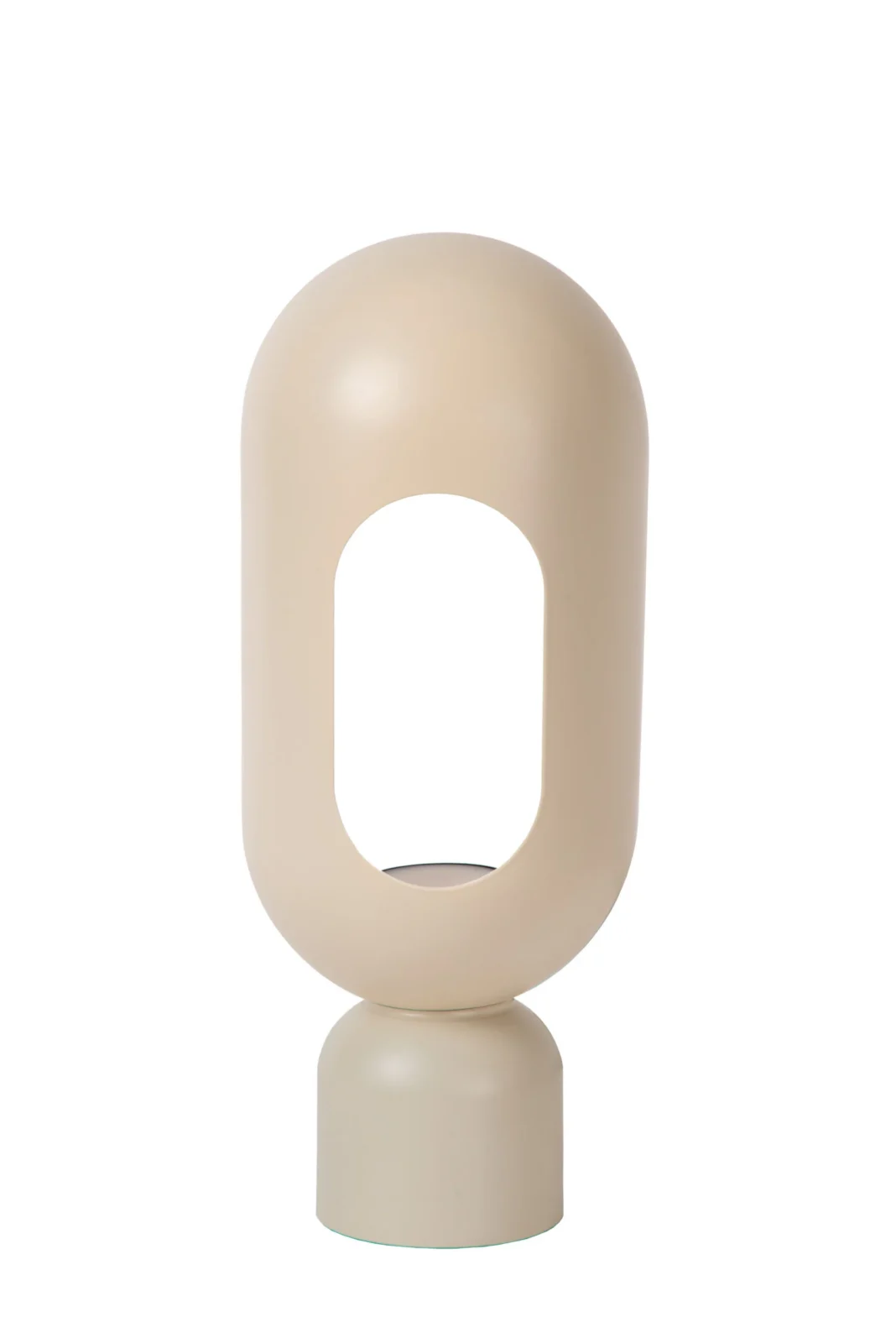 Lucide BARRIS - Stolnu00e1 lampa - 1xE27 - Taupe