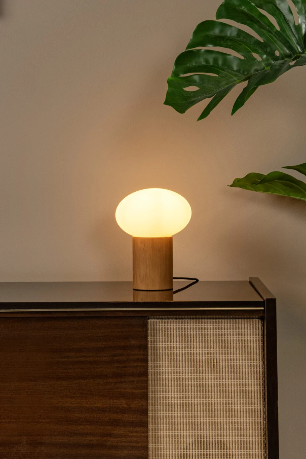 Lucide BIRTLE - Stolnu00e1 lampa - 1xG9 - Opu00e1l