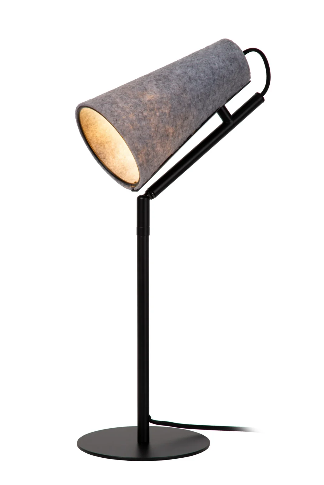 Lucide BENSEN - Stolnu00e1 lampa - 1xE14 - Sivu00e1