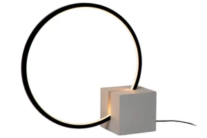 Lucide CIRKELIS - Stolnu00e1 lampa - u00d8 32 cm - LED tlmenu00e1 - 1x6W 3000K - u010dierna