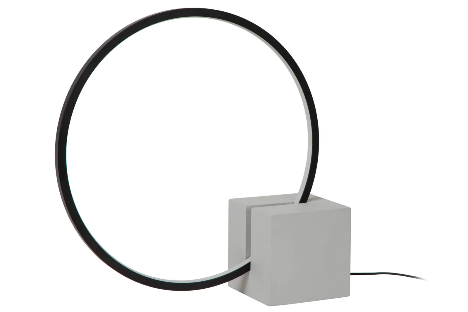 Lucide CIRKELIS - Stolnu00e1 lampa - u00d8 32 cm - LED tlmenu00e1 - 1x6W 3000K - u010dierna