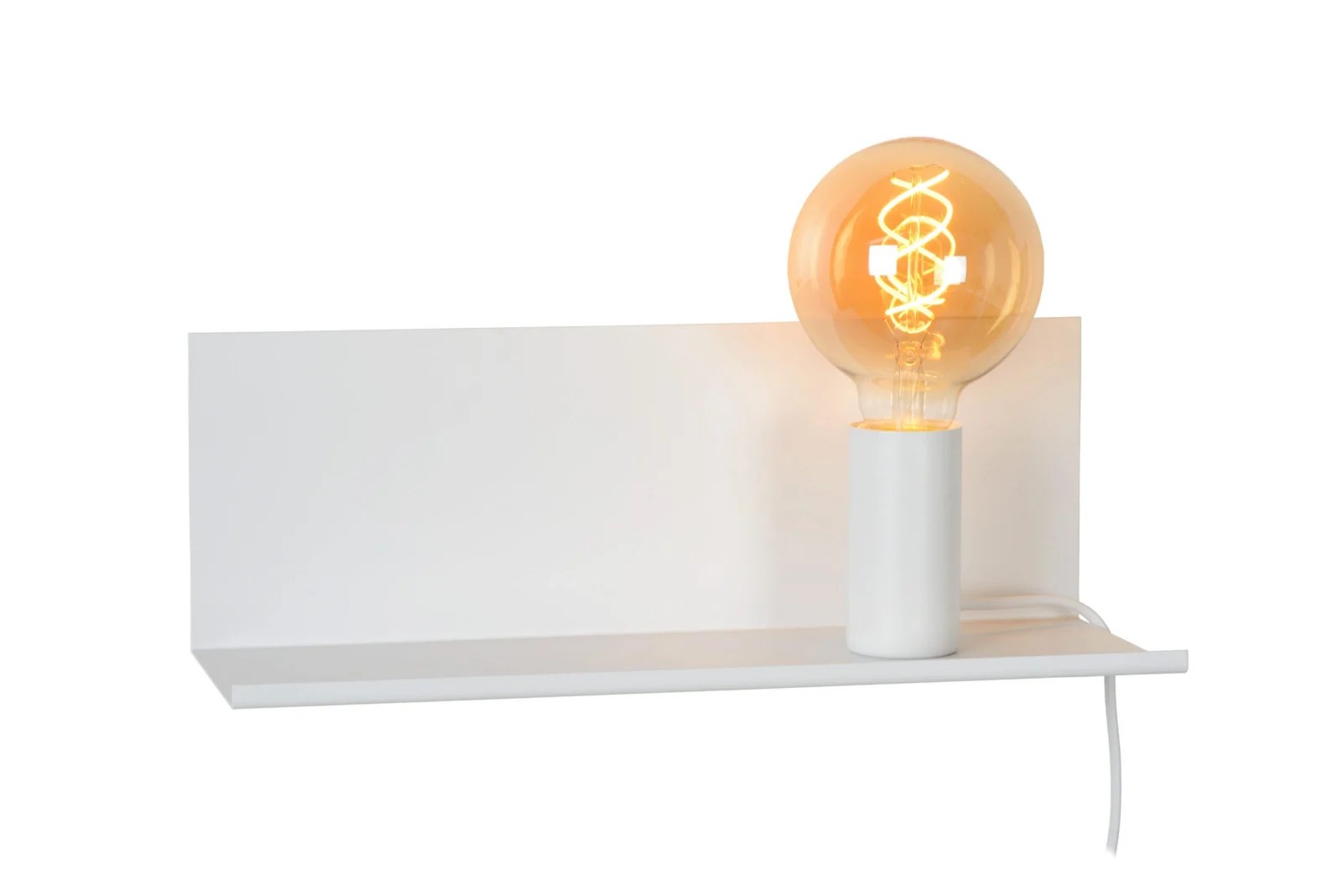 Lucide SEBO - Lampa pri posteli / Nu00e1stennu00e9 svetlo - 1xE27 - Biela