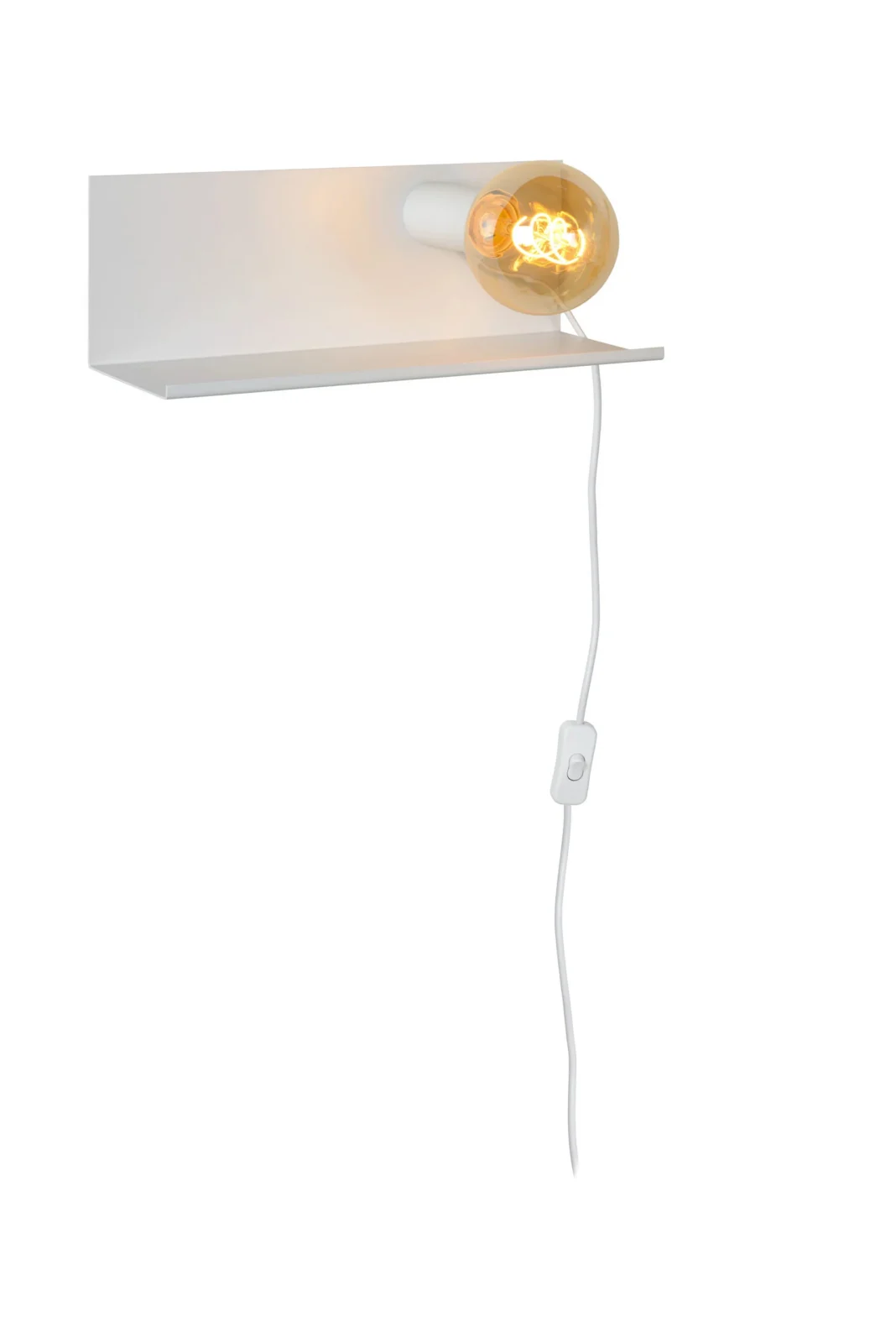 Lucide SEBO - Lampa pri posteli / Nu00e1stennu00e9 svetlo - 1xE27 - Biela