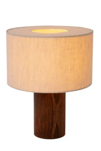 Lucide TACHINA - Stolnu00e1 lampa - 1xE27 - Prirodzenu00e1
