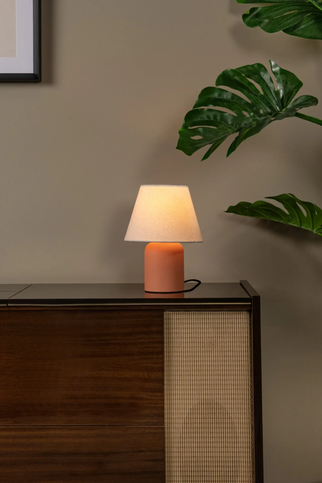 Lucide MACIA - Stolnu00e1 lampa - 1xE14 - Terakota