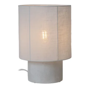 Lucide TISSAJA - Stolnu00e1 lampa - u00d8 20 cm - 1xE14 - biela | Essential