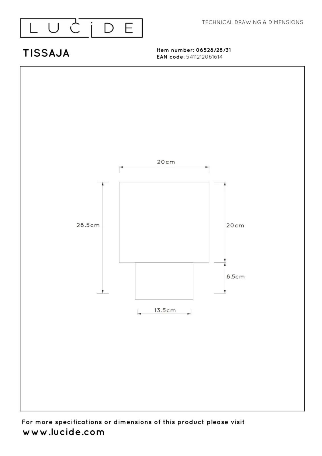 Lucide TISSAJA - Stolnu00e1 lampa - u00d8 20 cm - 1xE14 - biela | Essential