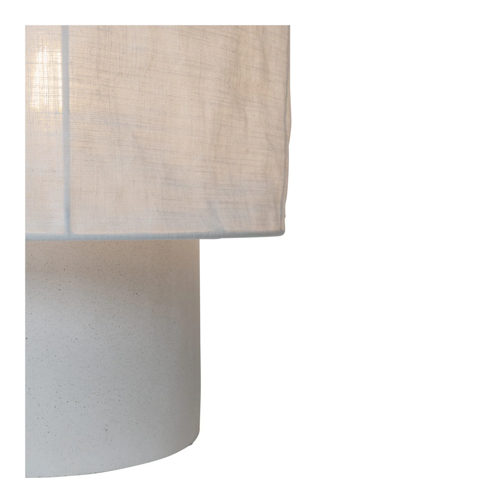 Lucide TISSAJA - Stolnu00e1 lampa - u00d8 30 cm - 1xE27 - biela | Essential