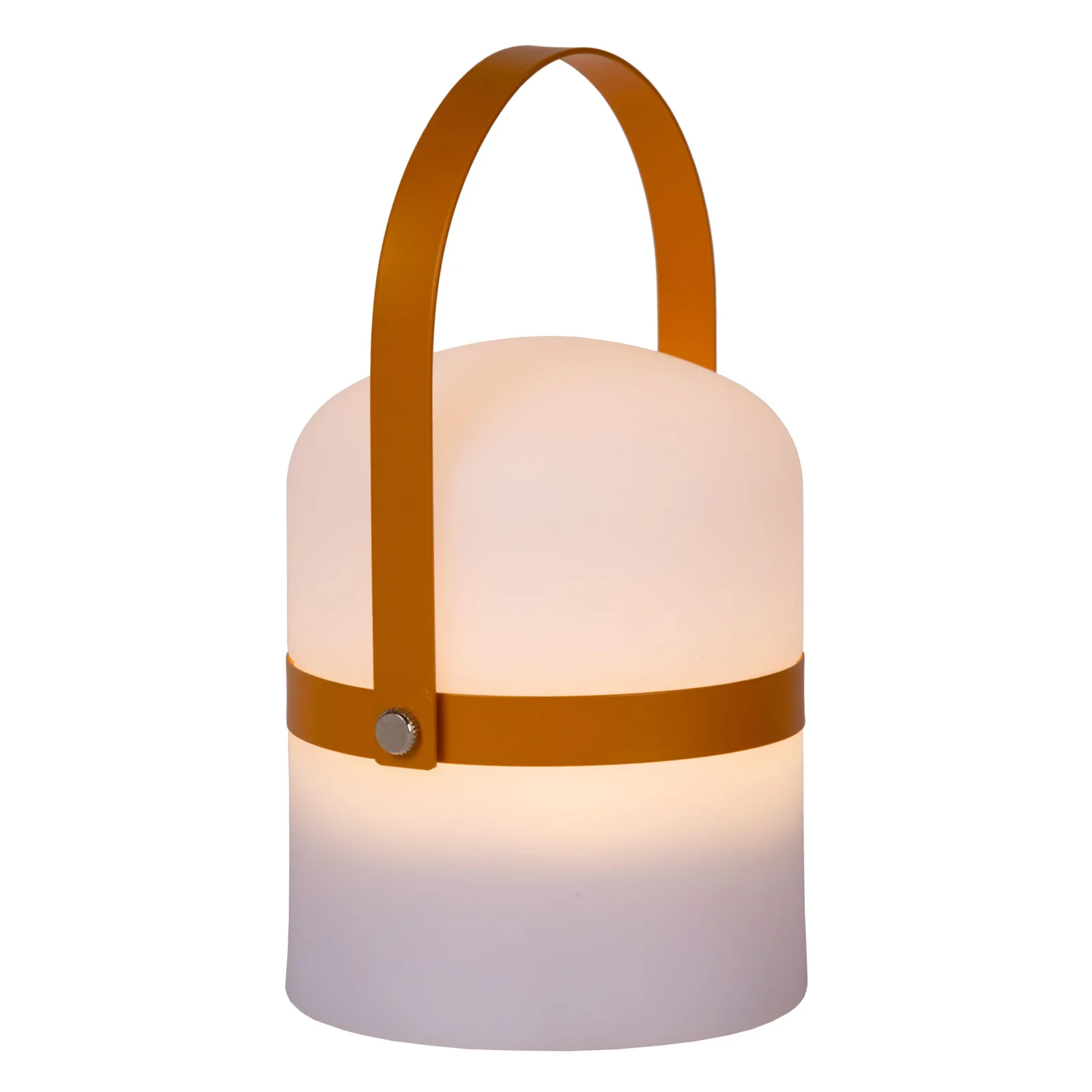 Lucide LITTLE JOE - Nabu00edjateu013enu00e1 stolnu00e1 lampa do interiu00e9ru/exteriu00e9ru - batu00e9riovu00fd balu00edk - u00d8 10 cm - LED tlmenu00e1 - 1x0,3W 3000K - IP44 - hnedu00e1