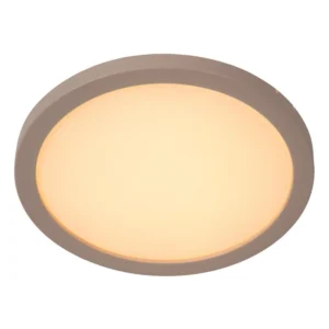 Lucide RINUS - Zapustenu00e9 stropnu00e9 svetlo Ku00fapeu013eu0148a - u00d8 19 cm - LED - CCT - 1x9,5W 2200K/3000K - IP44 - Opu00e1l - Essential