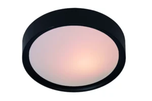 Lucide LEX - Zapustenu00e9 stropnu00e9 svetlo - u00d8 33 cm - 2xE27 - u010dierne