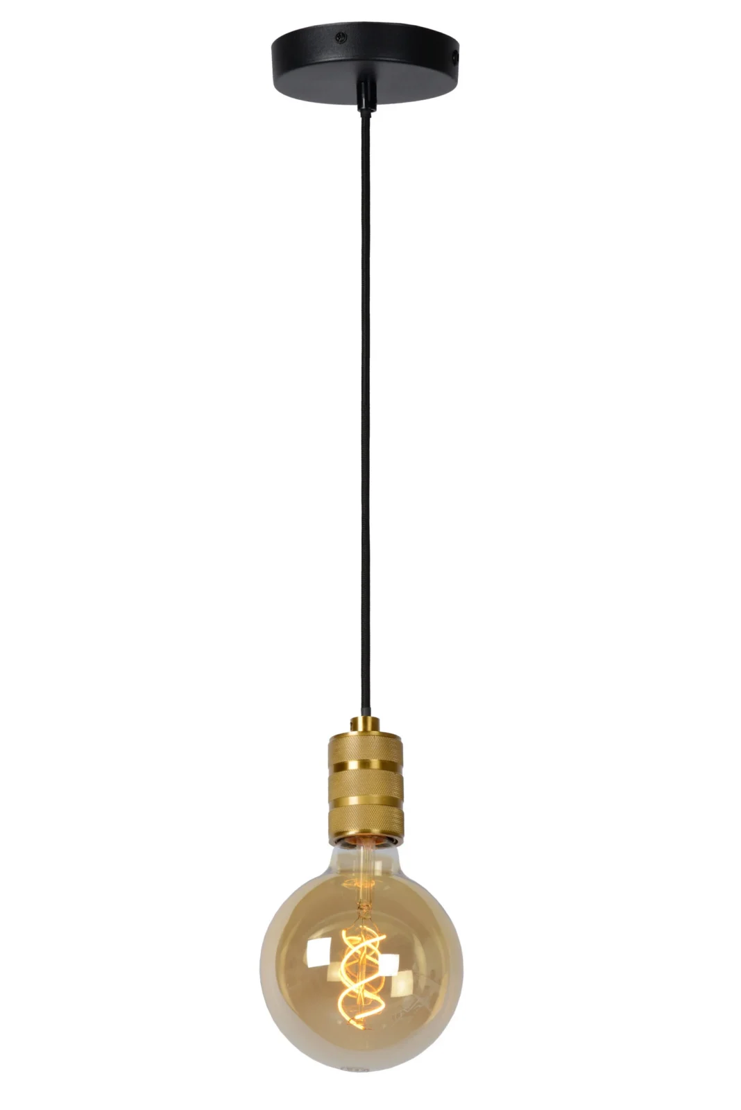 Lucide JOVA - Zu00e1vesnu00e9 svetlo - u00d8 12 cm - 1xE27 - Matt Gold / Brass