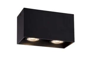 Lucide BODI - Stropnu00e9 reflektory - 2xGU10 - u010dierne